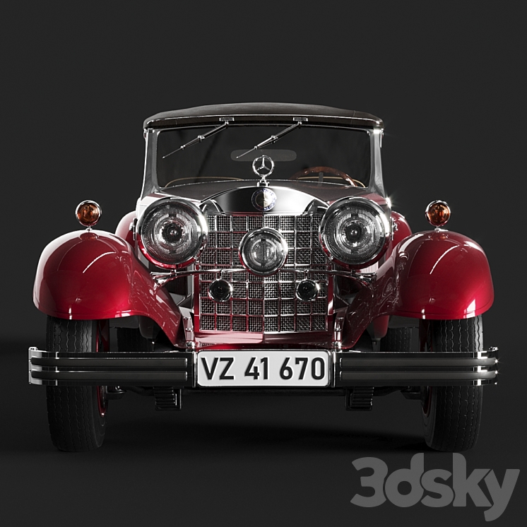 Mercedes Benz 380 Cabriolet 3DS Max - thumbnail 2