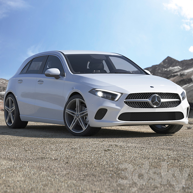 Mercedes-Benz A-klasse IV (W177) 3DS Max Model - thumbnail 3