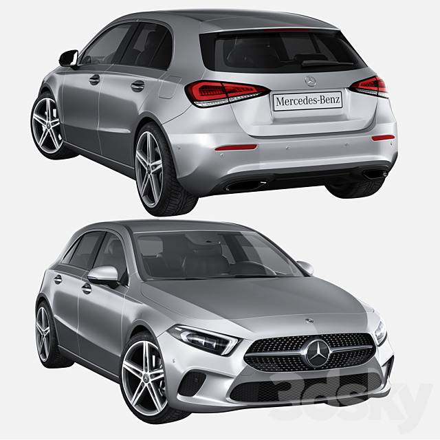 Mercedes-Benz A-klasse IV (W177) 3DSMax File - thumbnail 1