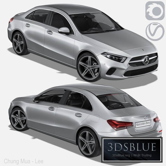 Mercedes-Benz A-klasse IV (W177) sedan 3DS Max - thumbnail 3