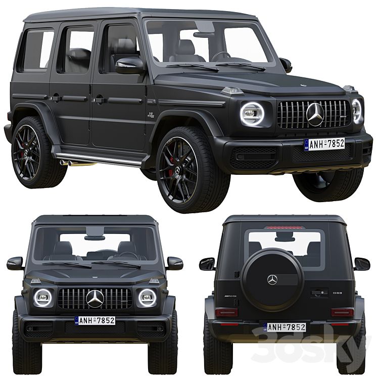 Mercedes-Benz AMG G63 2020 3DS Max Model - thumbnail 1