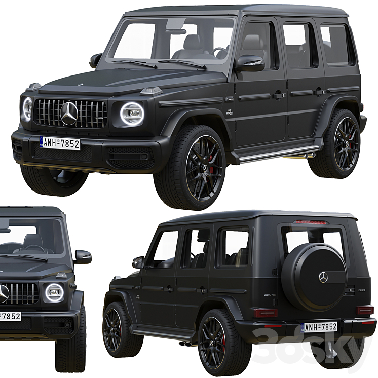 Mercedes-Benz AMG G63 2020 3DS Max Model - thumbnail 2