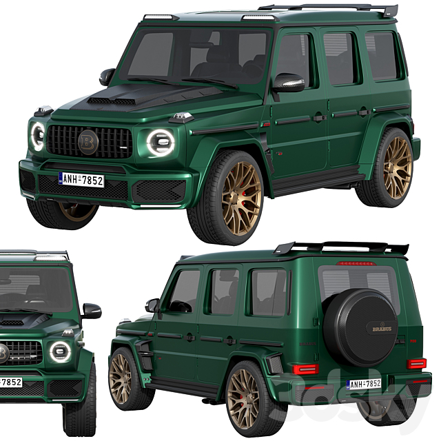 Mercedes-Benz AMG G63 BRABUS 700 WIDESTAR 3DSMax File - thumbnail 2