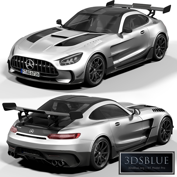 Mercedes Benz AMG GT 3DS Max - thumbnail 3