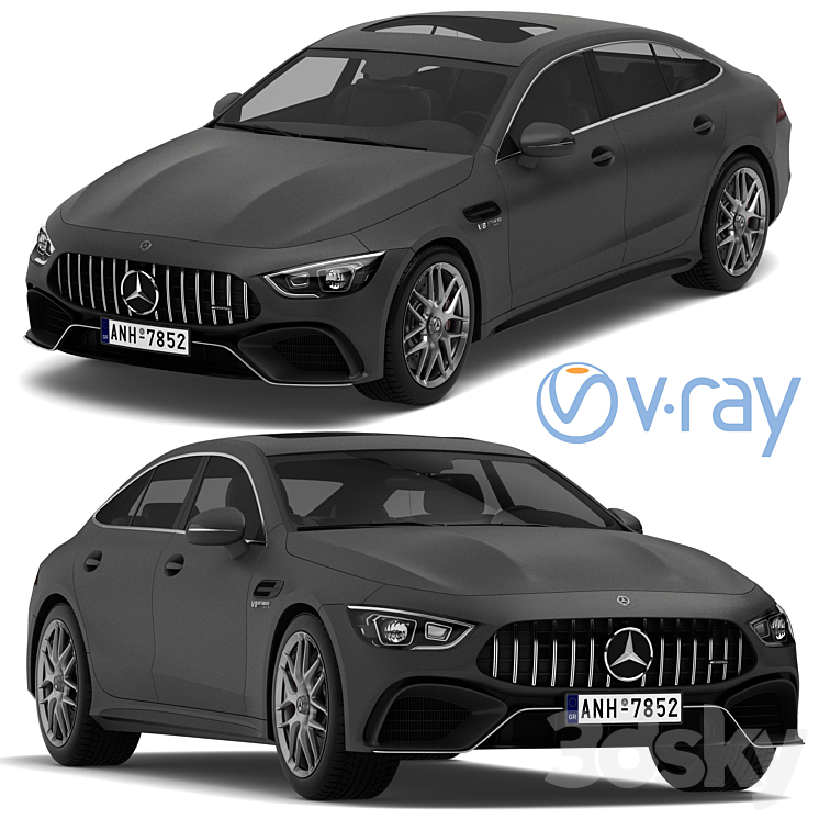 Mercedes-Benz AMG GT 63 4-door Coupe 3DS Max - thumbnail 1