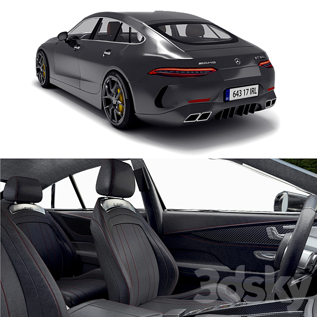 Mercedes Benz Amg Gt 63 s 3DS Max Model - thumbnail 4