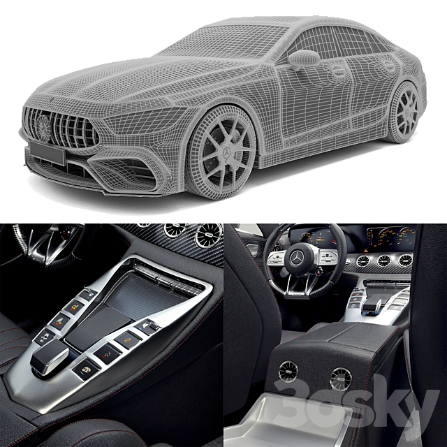 Mercedes Benz Amg Gt 63 s 3DS Max Model - thumbnail 5