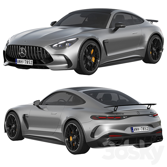 Mercedes-Benz AMG GT Coupe 2024 3ds Max - thumbnail 1