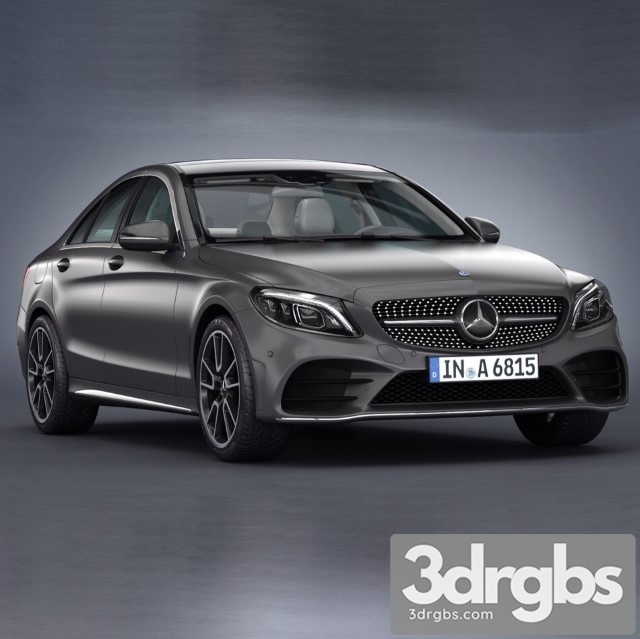 Mercedes Benz C Class 2019 3dsmax Download - thumbnail 1