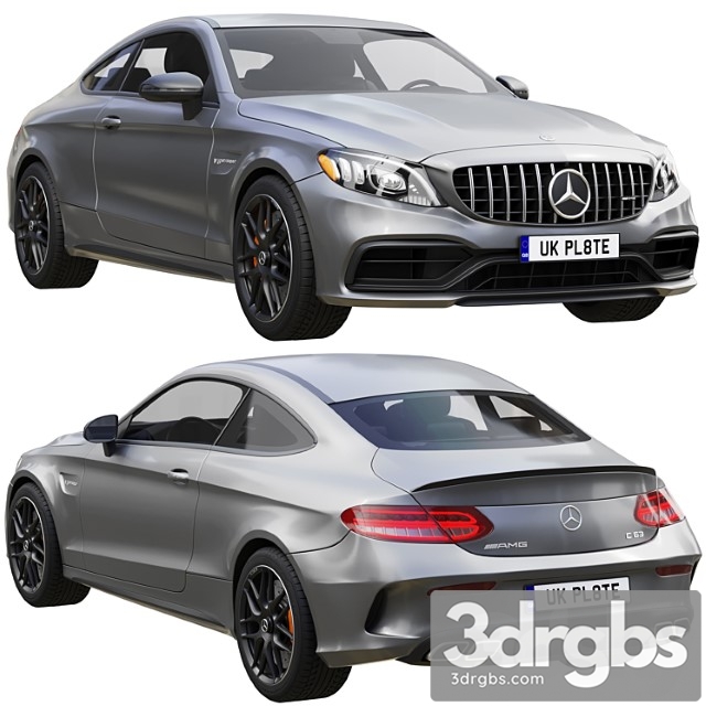 Mercedes-benz c63 coupe 2020 3dsmax Download - thumbnail 1