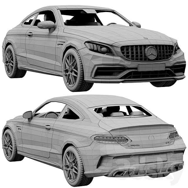 Mercedes-Benz C63 Coupe 2020 3DSMax File - thumbnail 5