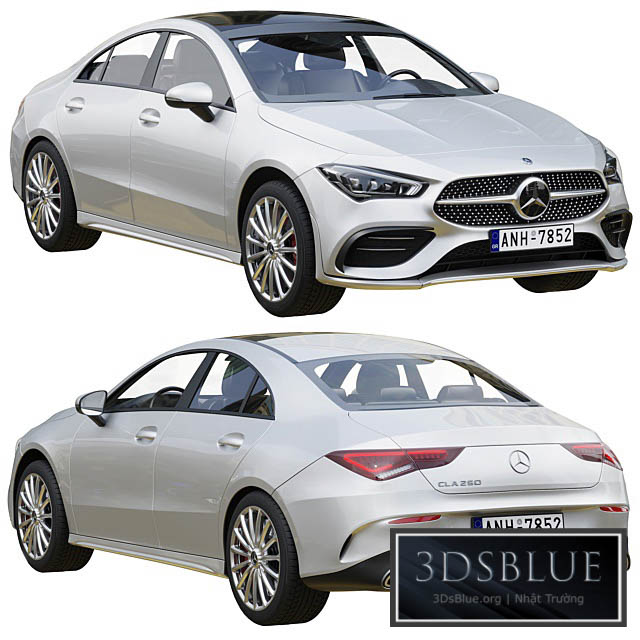 Mercedes-Benz CLA Coupe 250 2020 3DS Max - thumbnail 3