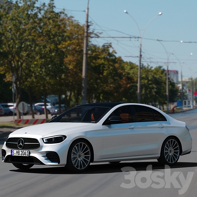 Mercedes Benz E Class AMG line 2021 3DS Max Model - thumbnail 2