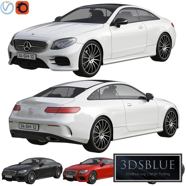 Mercedes Benz E class C238 3DS Max - thumbnail 3