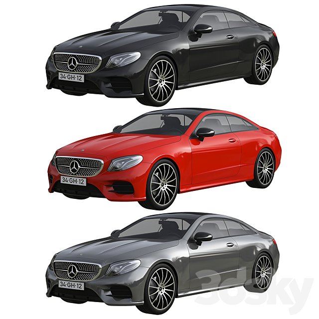 Mercedes Benz E class C238 3DSMax File - thumbnail 3