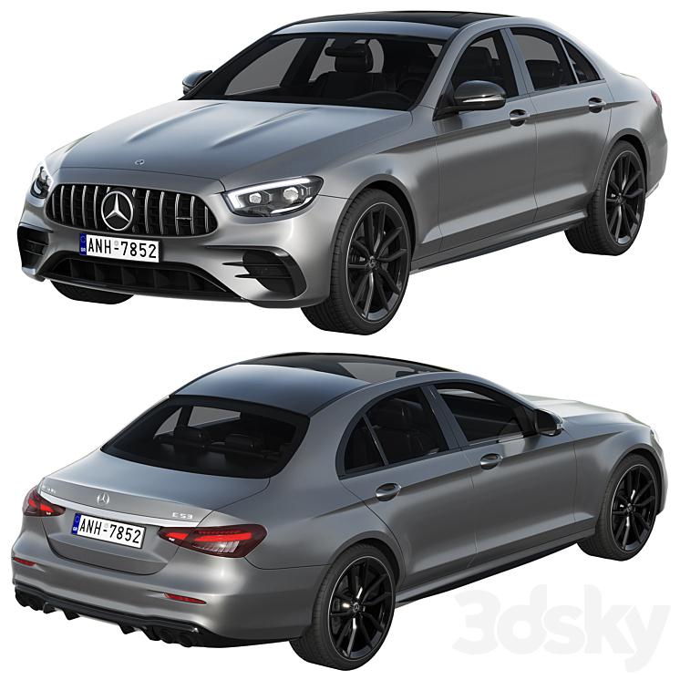 Mercedes-Benz E53 AMG sedan 2021 3DS Max Model - thumbnail 2