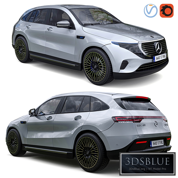 Mercedes Benz EQC 400 3DS Max - thumbnail 3