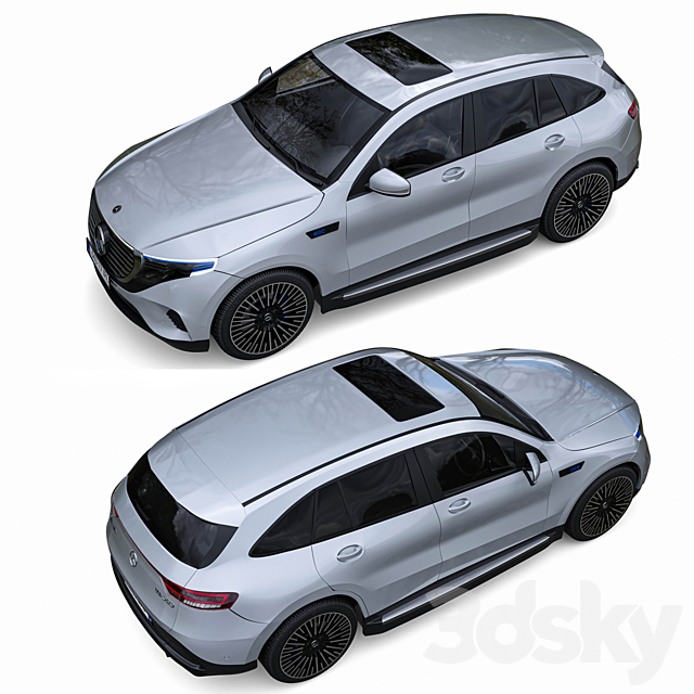 Mercedes Benz EQC 400 3DSMax File - thumbnail 3