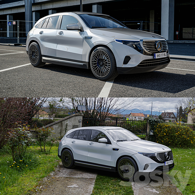 Mercedes Benz EQC 400 3DSMax File - thumbnail 4