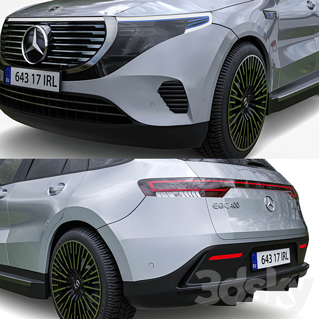 Mercedes Benz EQC 400 3DSMax File - thumbnail 5