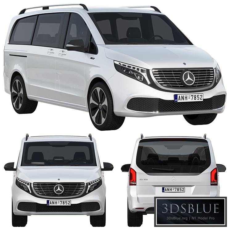 Mercedes-Benz EQV 3DS Max - thumbnail 3