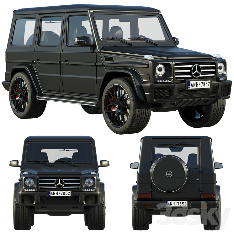 Mercedes-Benz G-Class 3DS Max - thumbnail 1