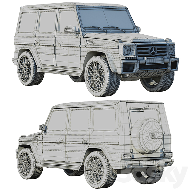 Mercedes-Benz G-Class 3DSMax File - thumbnail 5