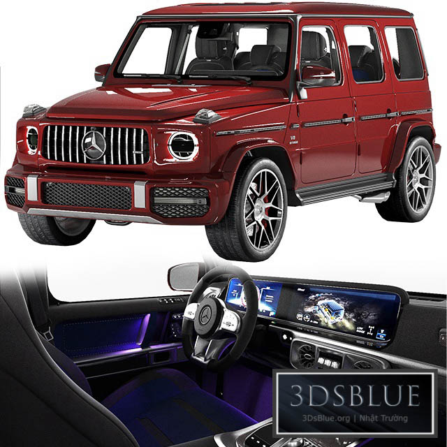 Mercedes Benz G63 AMG 2020 3DS Max - thumbnail 3