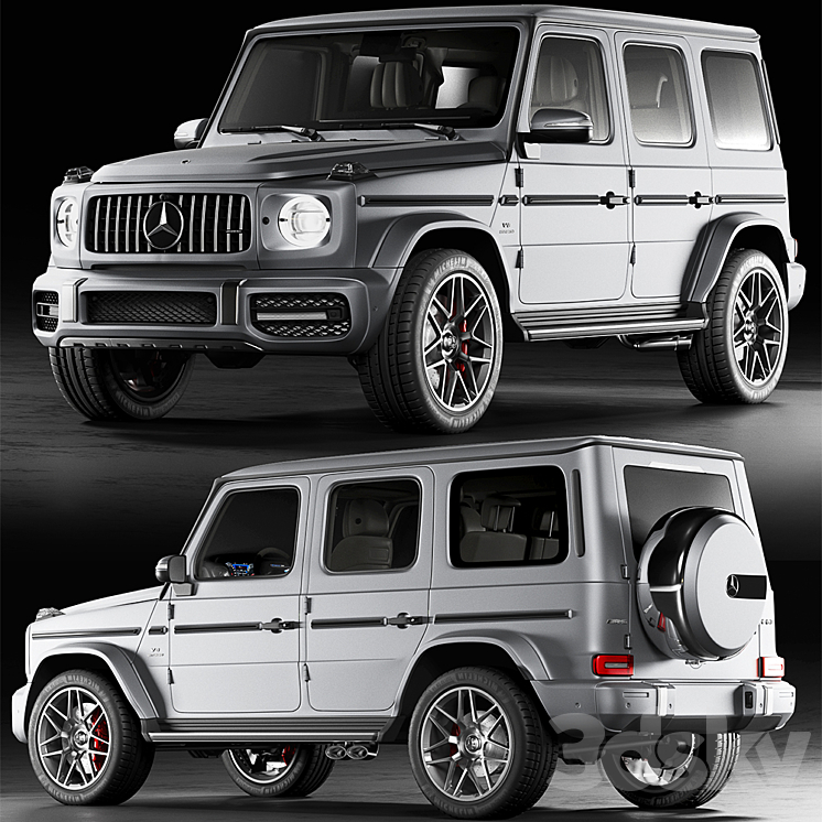 Mercedes-Benz G63 AMG 3DS Max Model - thumbnail 2