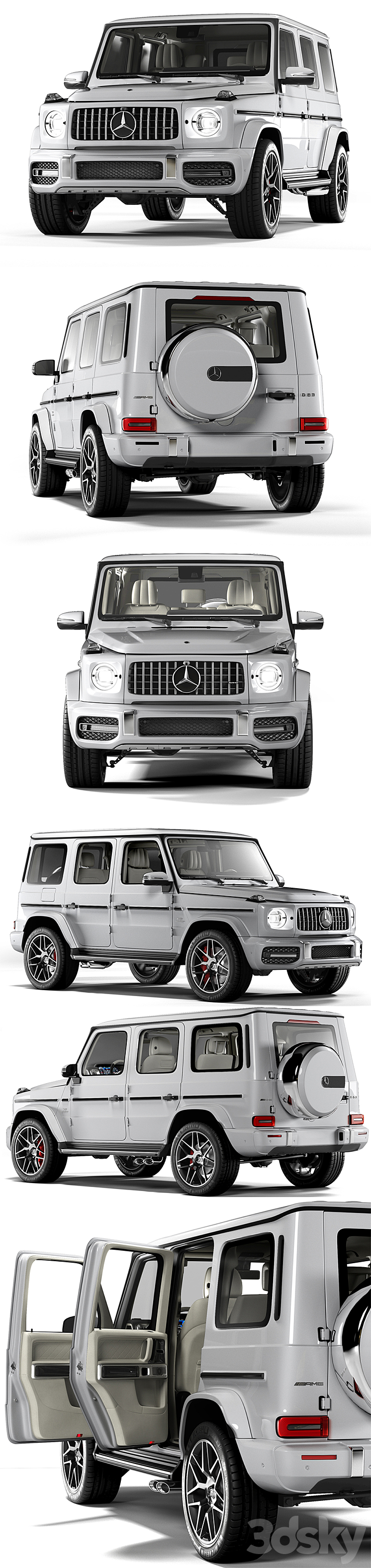 Mercedes-Benz G63 AMG 3DS Max - thumbnail 2