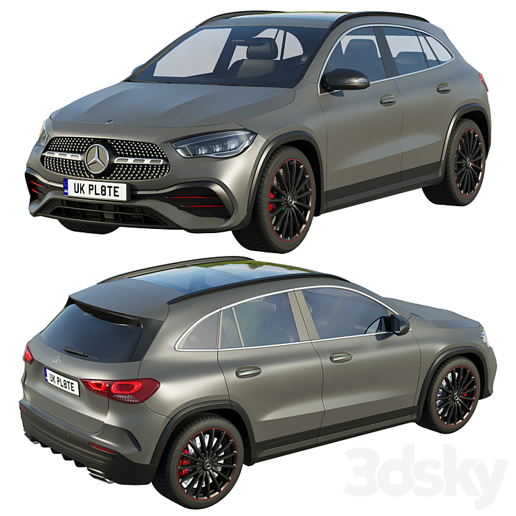 Mercedes-Benz GLA 2020 3DS Max - thumbnail 2