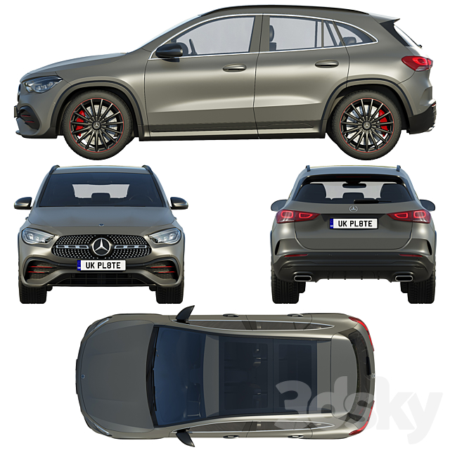 Mercedes-Benz GLA 2020 3DSMax File - thumbnail 3