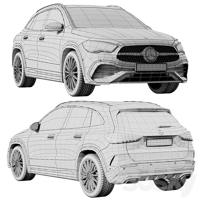 Mercedes-Benz GLA 2020 3DSMax File - thumbnail 5