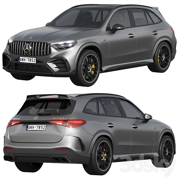 Mercedes-Benz GLC63 S AMG E Performance 2023 3DS Max Model - thumbnail 2