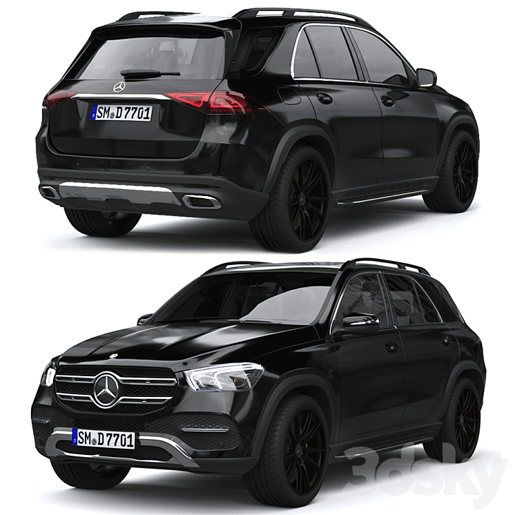 Mercedes Benz GLE 3DS Max - thumbnail 1