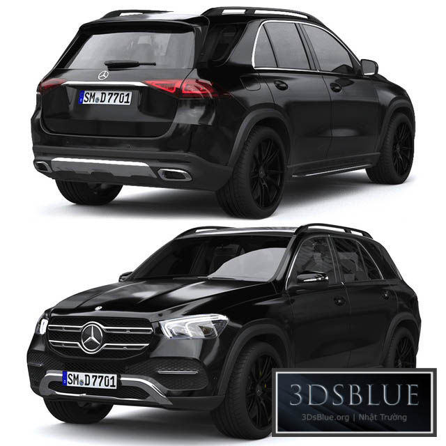 Mercedes Benz GLE 3DS Max - thumbnail 3