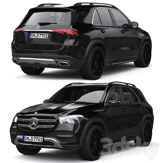 Mercedes Benz GLE 3DSMax File - thumbnail 1