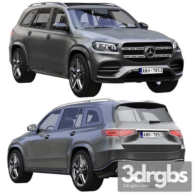 Mercedes Benz GLS 3dsmax Download - thumbnail 1