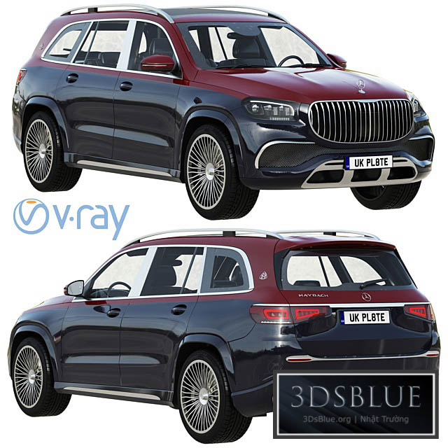 Mercedes-Benz Maybach GLS 3DS Max - thumbnail 3