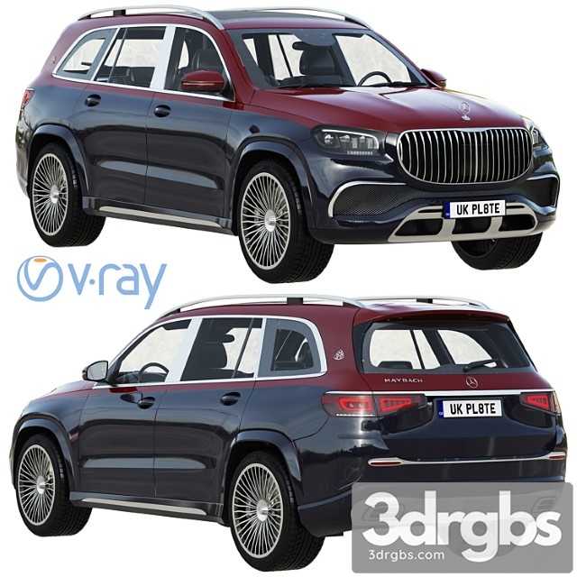 Mercedes Benz Maybach GLS 3dsmax Download - thumbnail 1