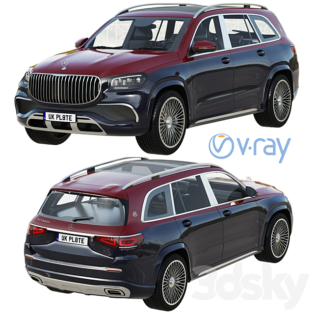 Mercedes-Benz Maybach GLS 3DSMax File - thumbnail 2