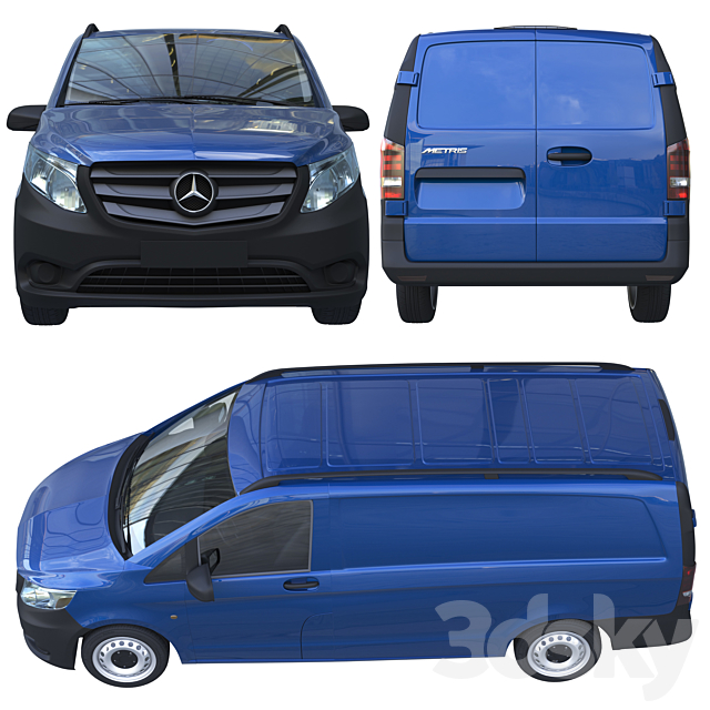 Mercedes Benz Metris 2016 3DSMax File - thumbnail 2