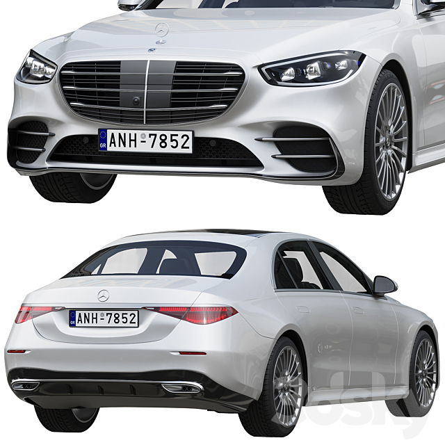 Mercedes-Benz S-Class AMG 2021 w223 3DSMax File - thumbnail 4