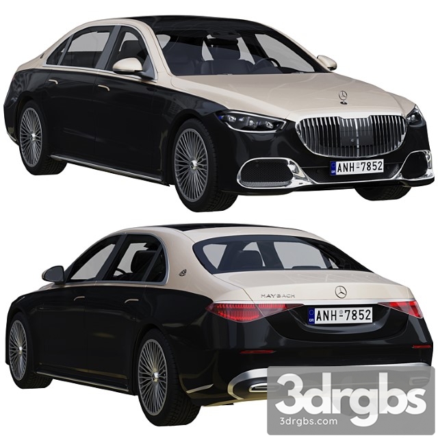 Mercedes Benz S Class Maybach 2021 3dsmax Download - thumbnail 1