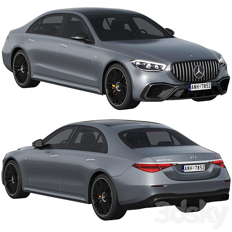 Mercedes-Benz S63 AMG E Performance 2023 3DS Max Model - thumbnail 1