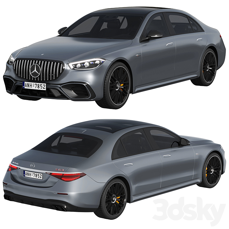 Mercedes-Benz S63 AMG E Performance 2023 3DS Max Model - thumbnail 2