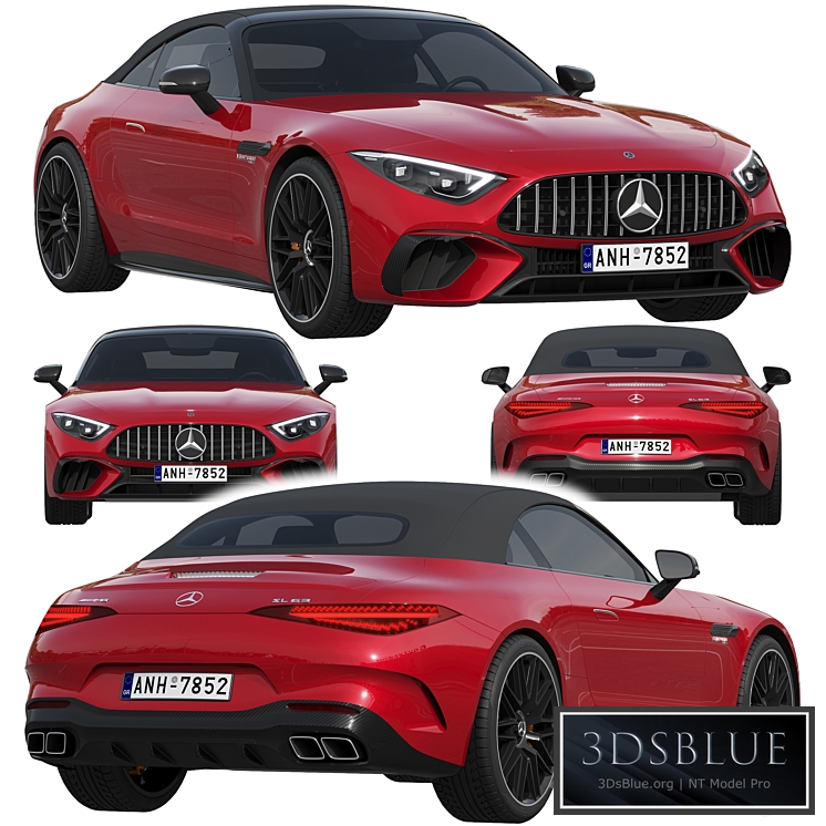 Mercedes-Benz SL 63 AMG 3DS Max - thumbnail 3