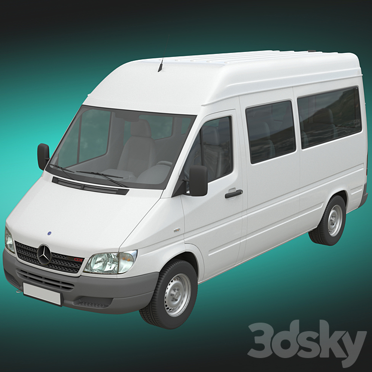 Mercedes-Benz Sprinter Classic 3DS Max Model - thumbnail 2