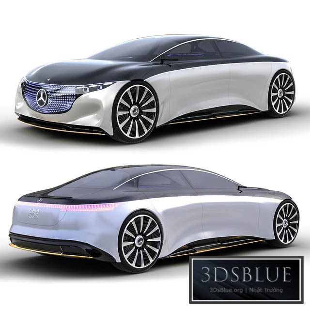 Mercedes Vision EQS 3DS Max - thumbnail 3