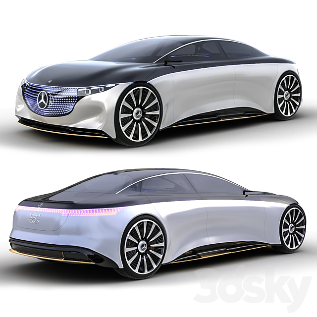 Mercedes Vision EQS 3DSMax File - thumbnail 1